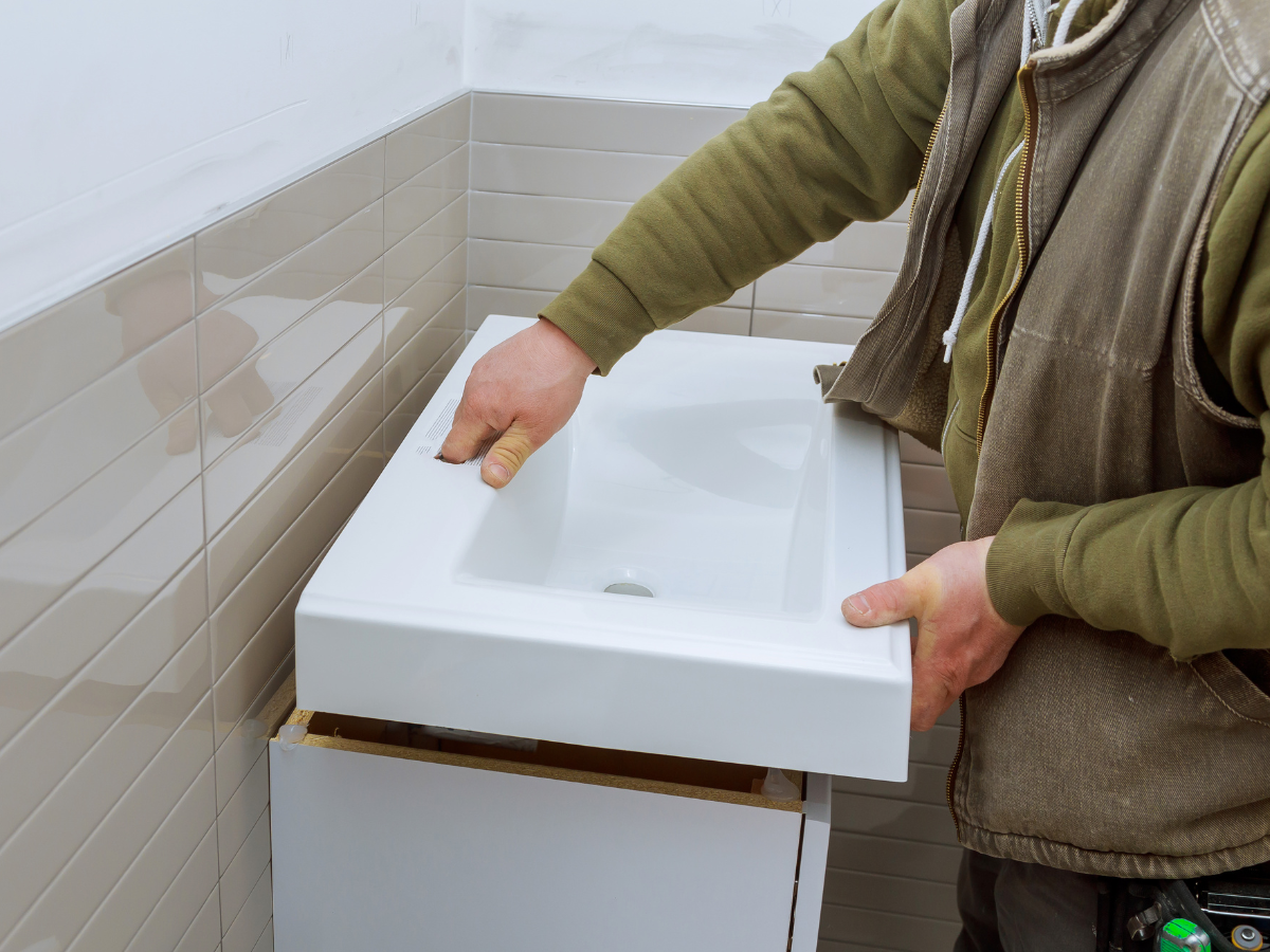 Vanity installation