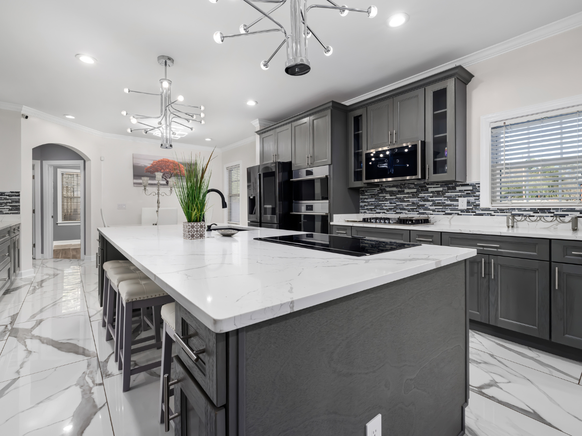 kitchen island installation